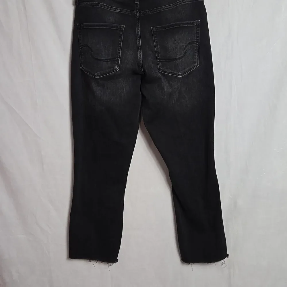 🖤5/$20🖤 SIGNATURE..LEVI STRAUSS.. High-rise, ankle, slim black jeans..